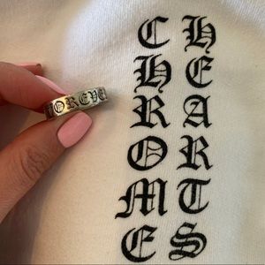 Chrome Hearts 925 Sterling Silver CH Forever Ring